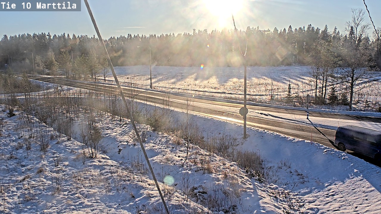 Weather Camera Image Väg 10 S:t Mårtens, Marttila, Varsinais-Suomi