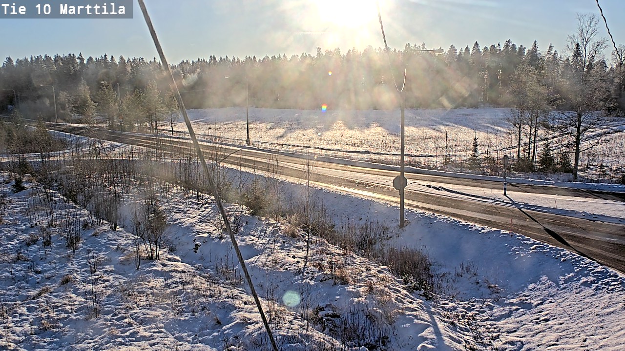 Weather Camera Image Väg 10 S:t Mårtens, Marttila, Varsinais-Suomi