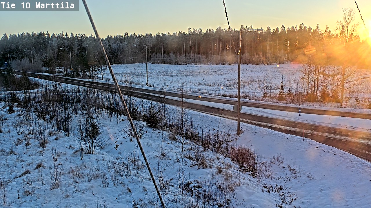 Weather Camera Image Väg 10 S:t Mårtens, Marttila, Varsinais-Suomi