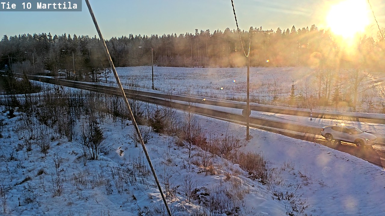 Weather Camera Image Väg 10 S:t Mårtens, Marttila, Varsinais-Suomi