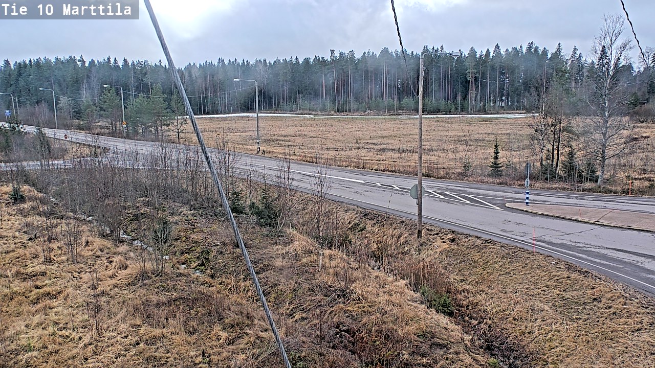 Weather Camera Image Väg 10 S:t Mårtens, Marttila, Varsinais-Suomi