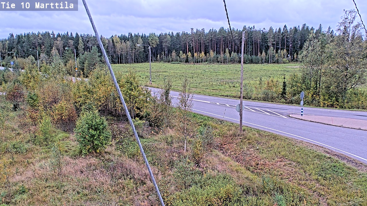 Weather Camera Image Väg 10 S:t Mårtens, Marttila, Varsinais-Suomi