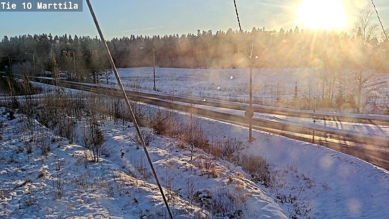 Weather Camera Image Väg 10 S:t Mårtens, Marttila, Varsinais-Suomi