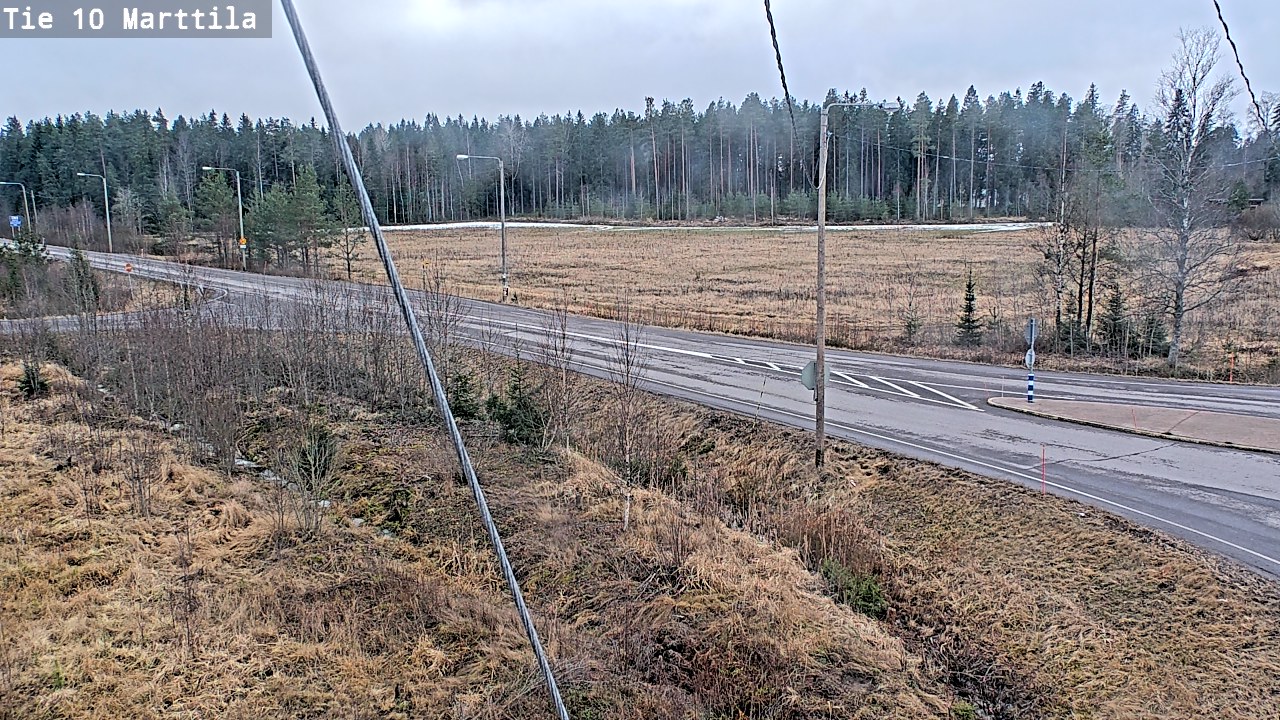Weather Camera Image Väg 10 S:t Mårtens, Marttila, Varsinais-Suomi