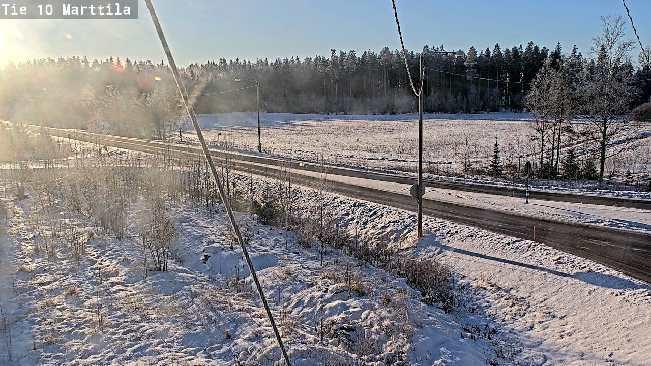Weather Camera Image Väg 10 S:t Mårtens, Marttila, Varsinais-Suomi