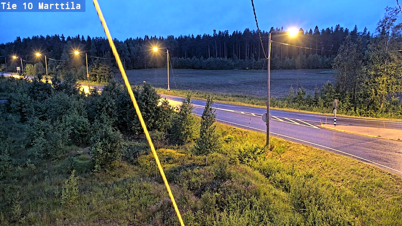 Weather Camera Image Väg 10 S:t Mårtens, Marttila, Varsinais-Suomi