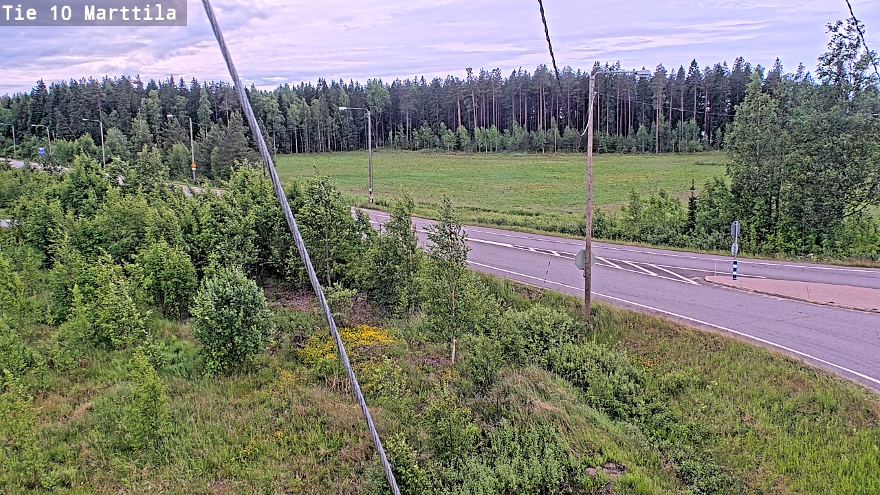 Weather Camera Image Väg 10 S:t Mårtens, Marttila, Varsinais-Suomi
