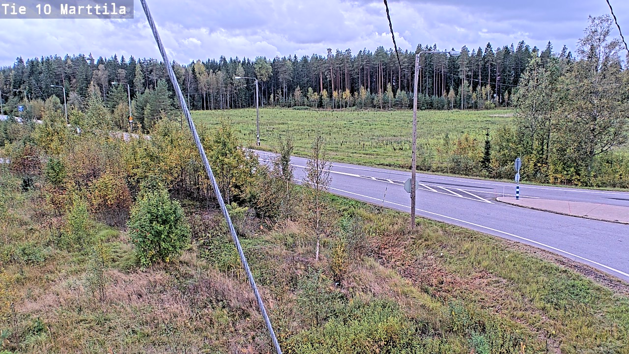 Weather Camera Image Väg 10 S:t Mårtens, Marttila, Varsinais-Suomi