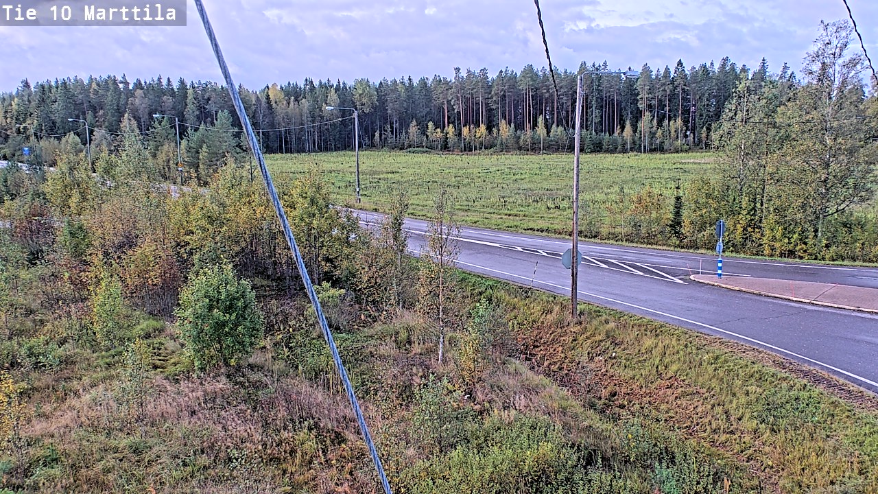 Weather Camera Image Väg 10 S:t Mårtens, Marttila, Varsinais-Suomi