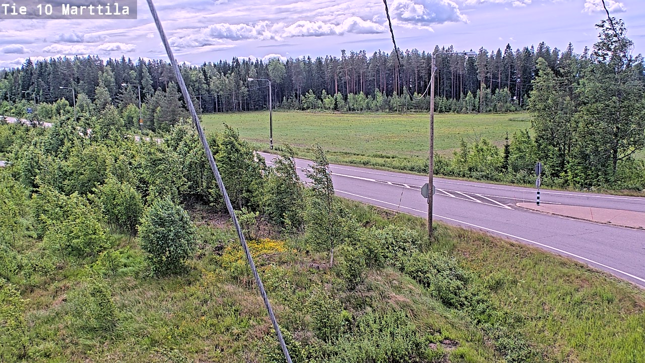 Weather Camera Image Väg 10 S:t Mårtens, Marttila, Varsinais-Suomi