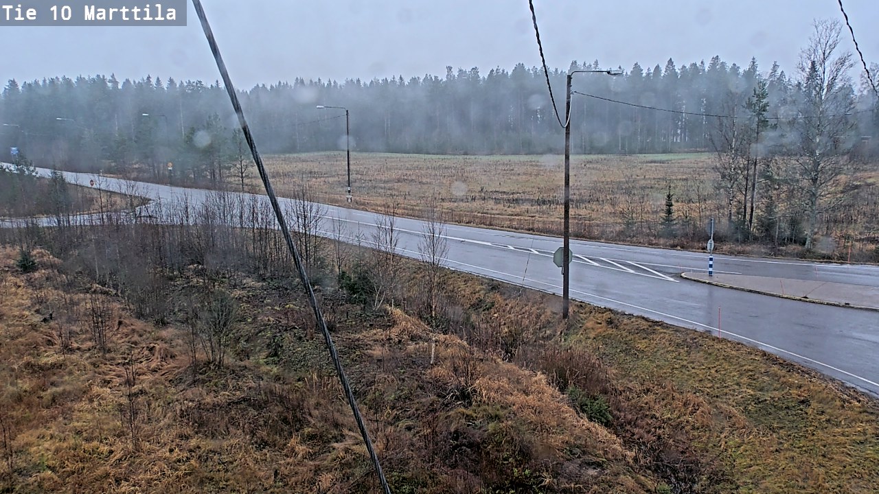 Weather Camera Image Väg 10 S:t Mårtens, Marttila, Varsinais-Suomi