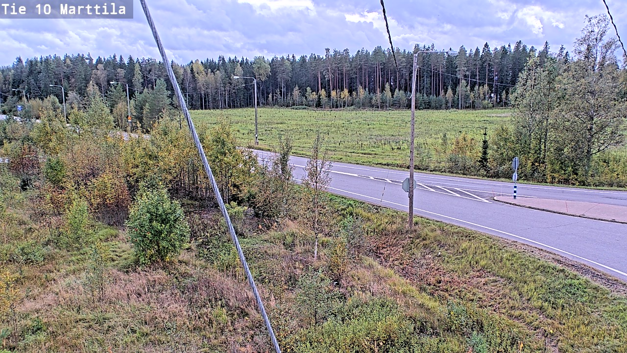 Weather Camera Image Väg 10 S:t Mårtens, Marttila, Varsinais-Suomi