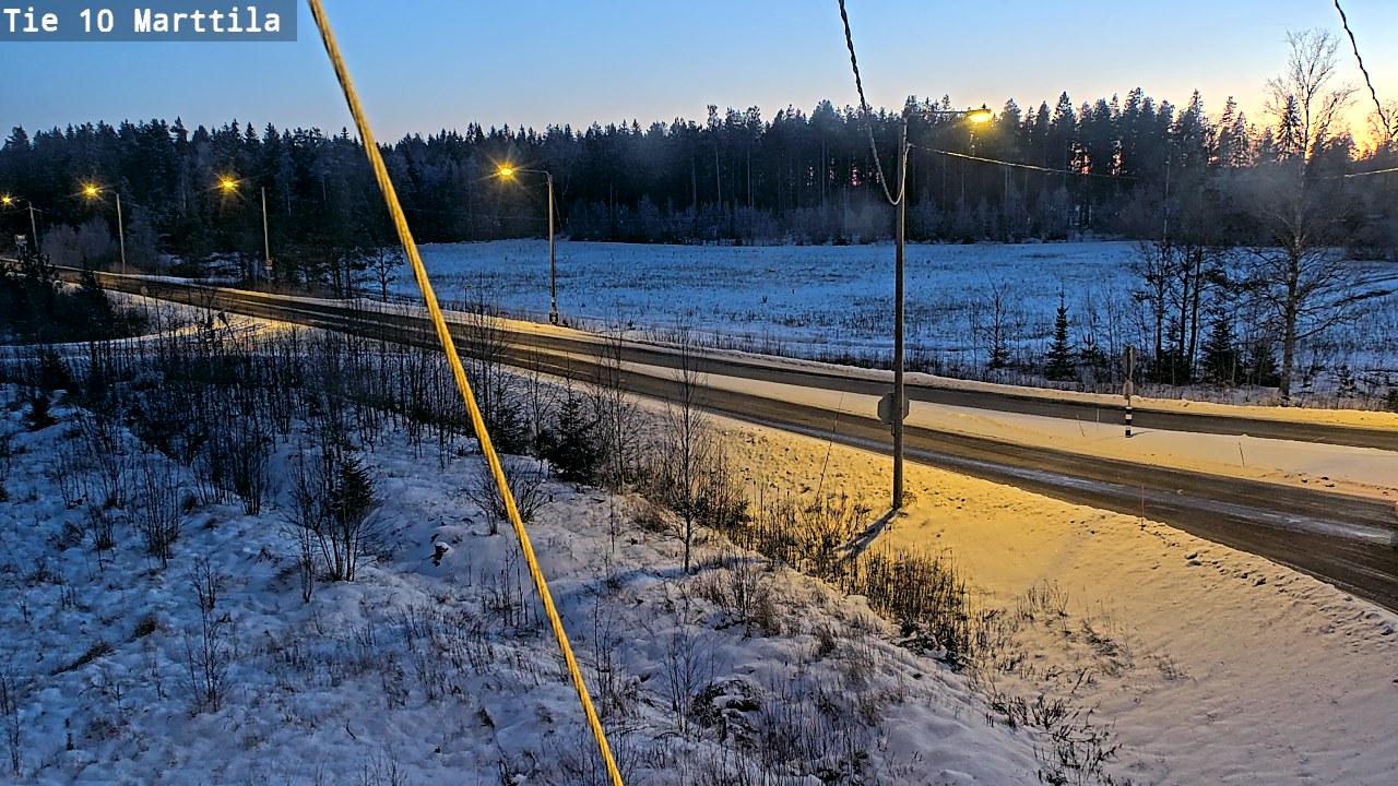 Weather Camera Image Väg 10 S:t Mårtens, Marttila, Varsinais-Suomi