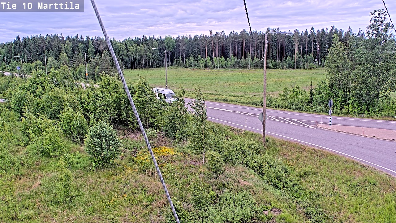 Weather Camera Image Väg 10 S:t Mårtens, Marttila, Varsinais-Suomi