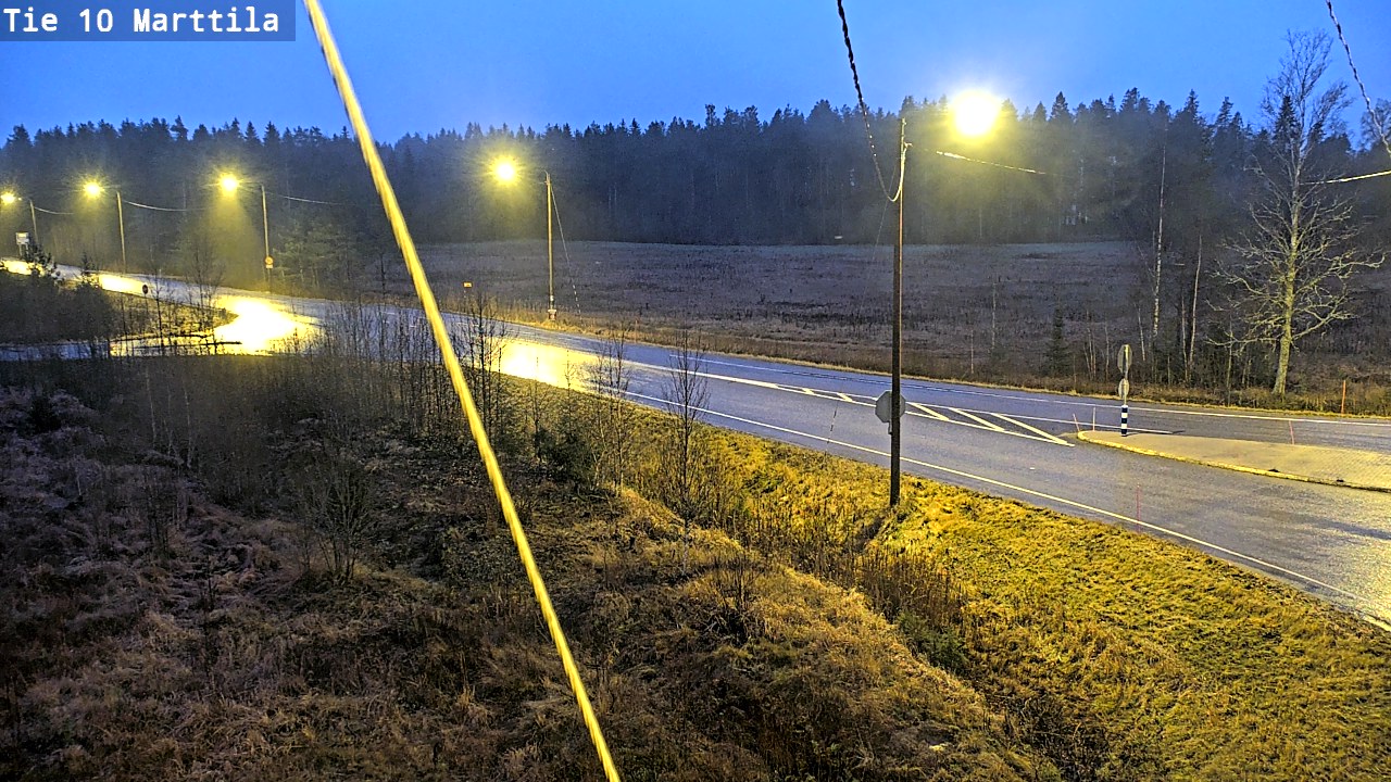 Weather Camera Image Väg 10 S:t Mårtens, Marttila, Varsinais-Suomi