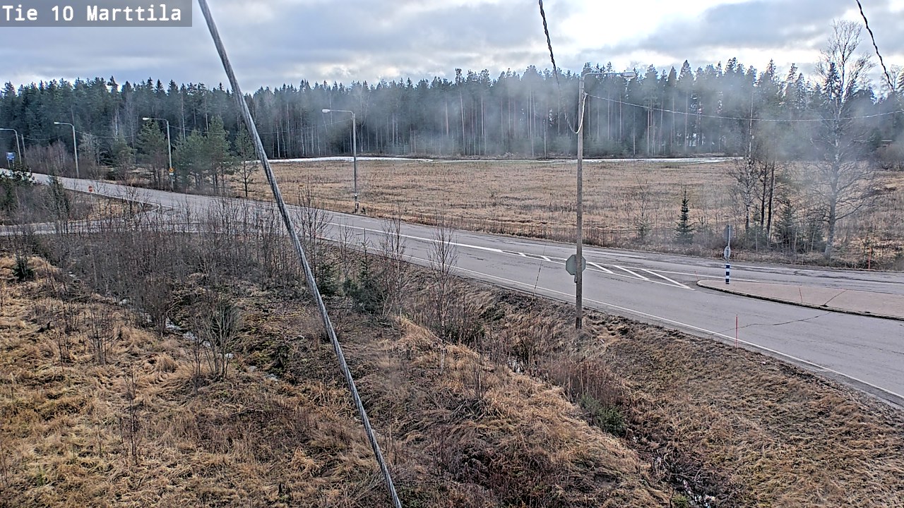 Weather Camera Image Väg 10 S:t Mårtens, Marttila, Varsinais-Suomi