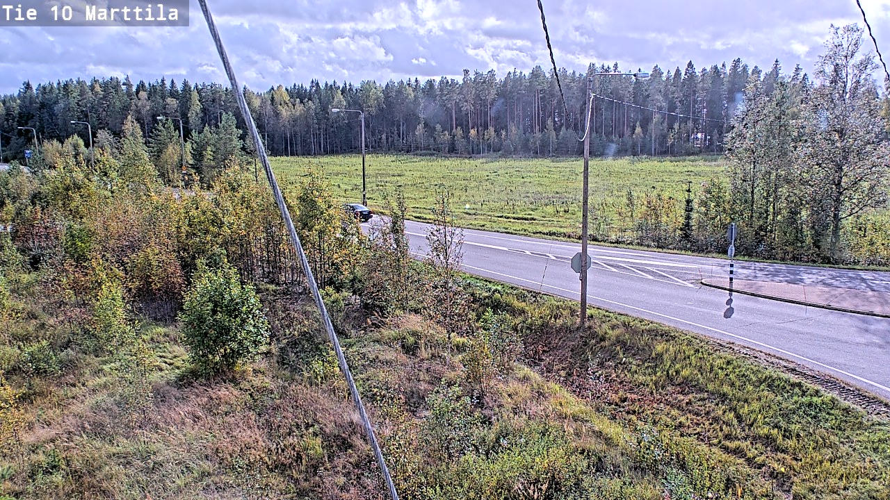 Weather Camera Image Väg 10 S:t Mårtens, Marttila, Varsinais-Suomi
