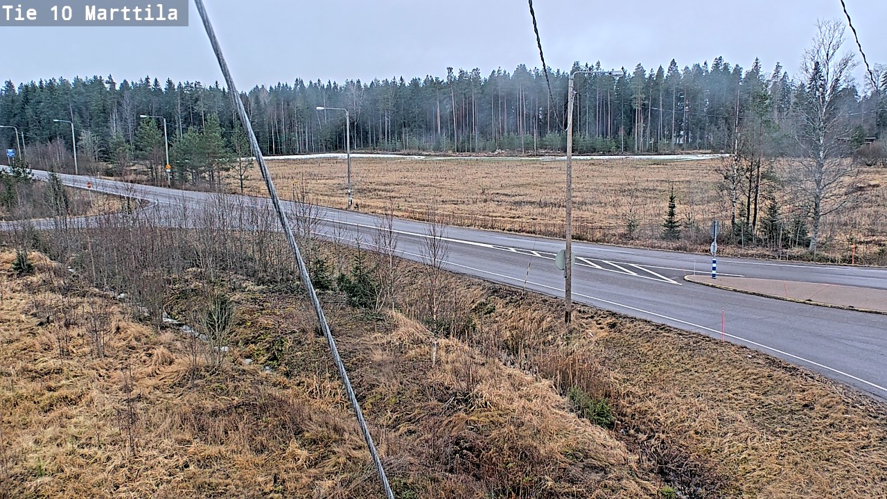 Weather Camera Image Väg 10 S:t Mårtens, Marttila, Varsinais-Suomi