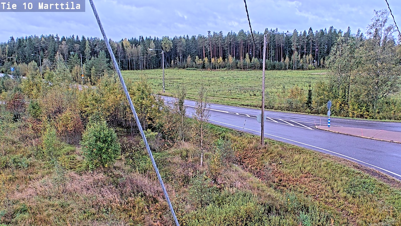 Weather Camera Image Väg 10 S:t Mårtens, Marttila, Varsinais-Suomi