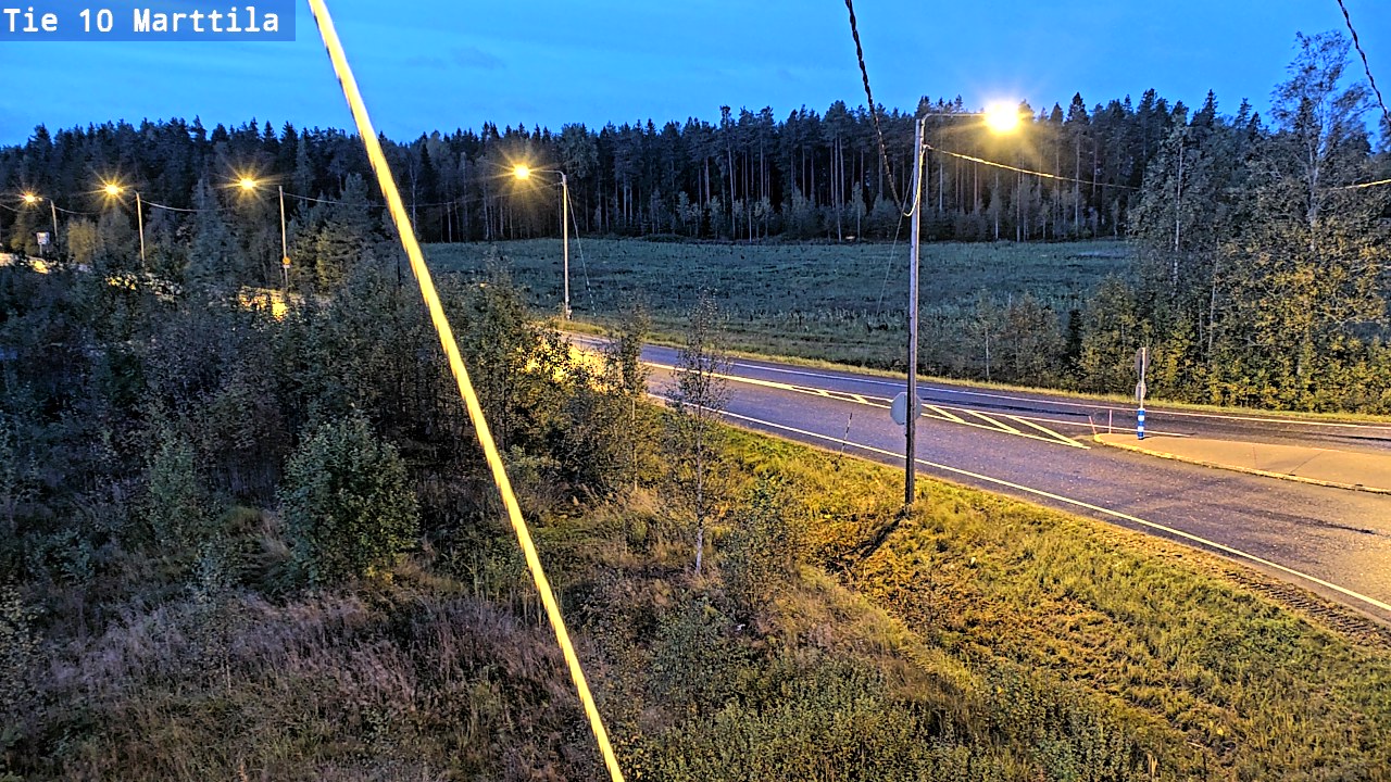 Weather Camera Image Väg 10 S:t Mårtens, Marttila, Varsinais-Suomi