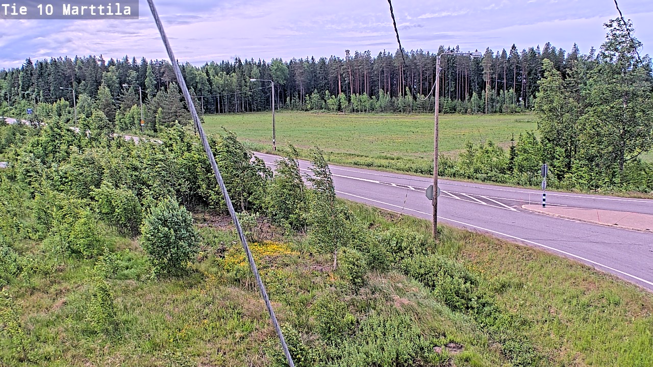 Weather Camera Image Väg 10 S:t Mårtens, Marttila, Varsinais-Suomi