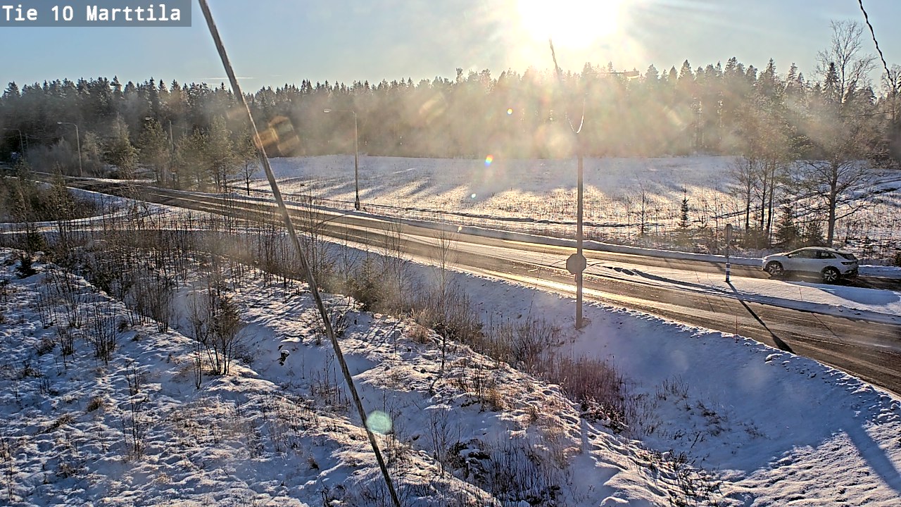 Weather Camera Image Väg 10 S:t Mårtens, Marttila, Varsinais-Suomi