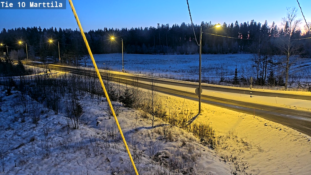 Weather Camera Image Väg 10 S:t Mårtens, Marttila, Varsinais-Suomi