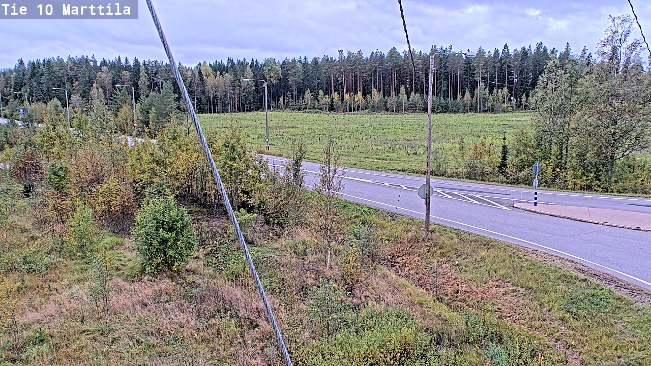 Weather Camera Image Väg 10 S:t Mårtens, Marttila, Varsinais-Suomi