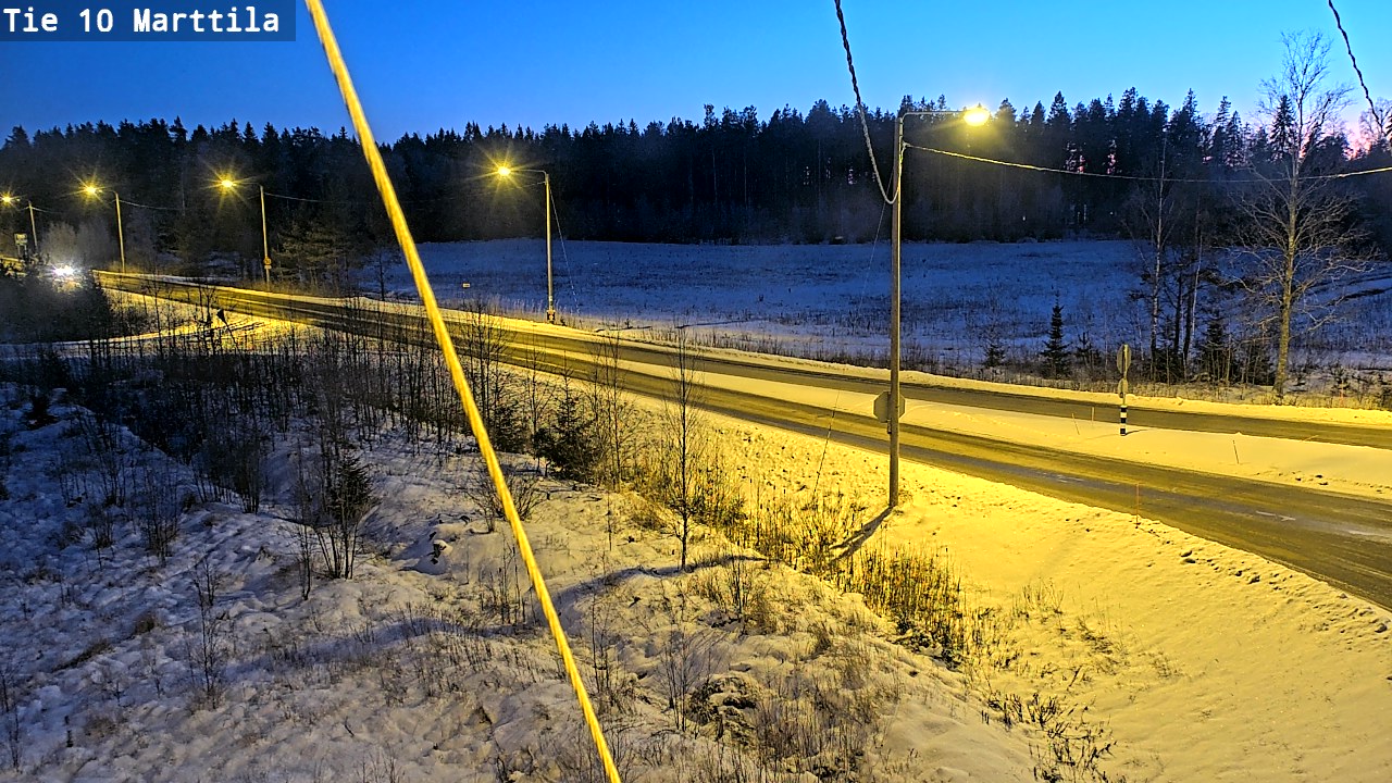Weather Camera Image Väg 10 S:t Mårtens, Marttila, Varsinais-Suomi