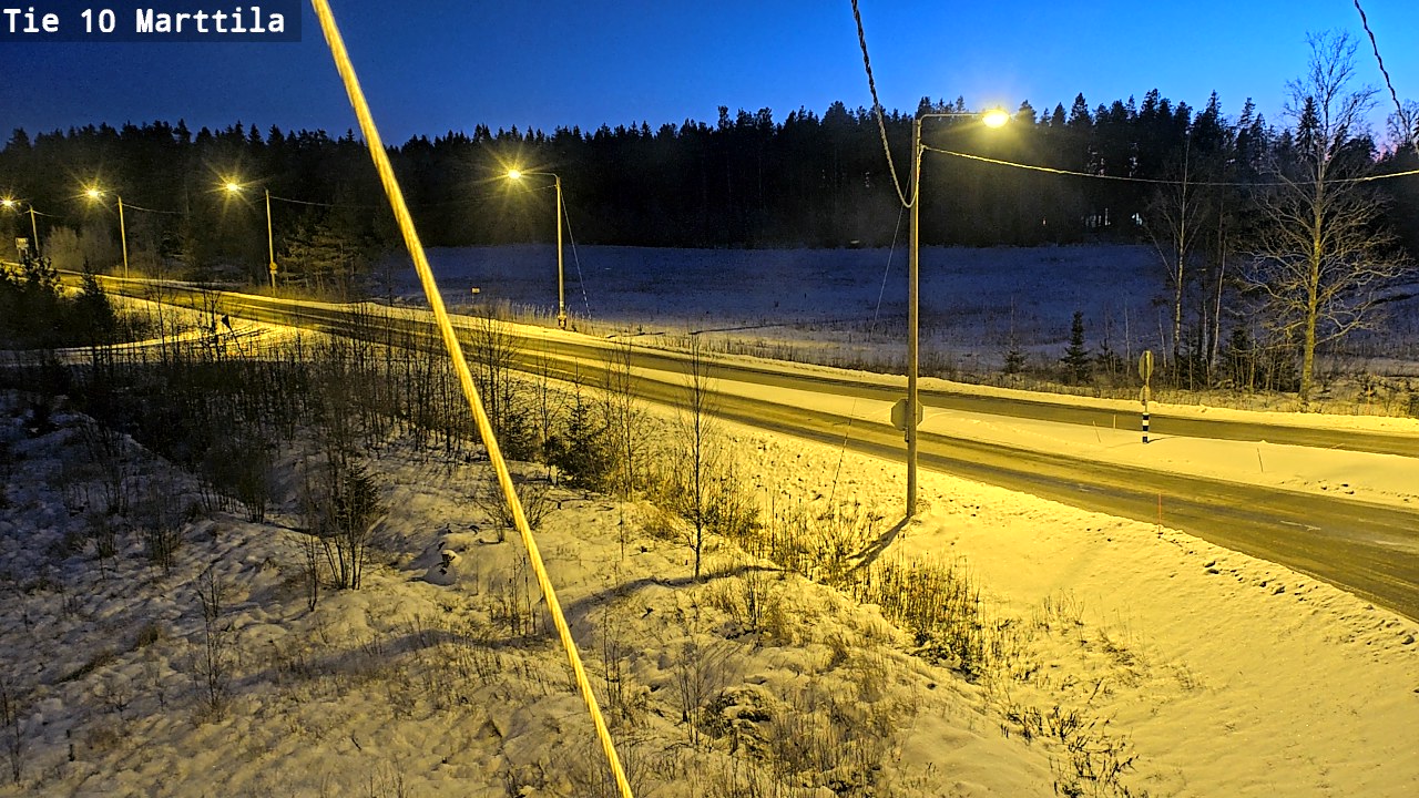 Weather Camera Image Väg 10 S:t Mårtens, Marttila, Varsinais-Suomi