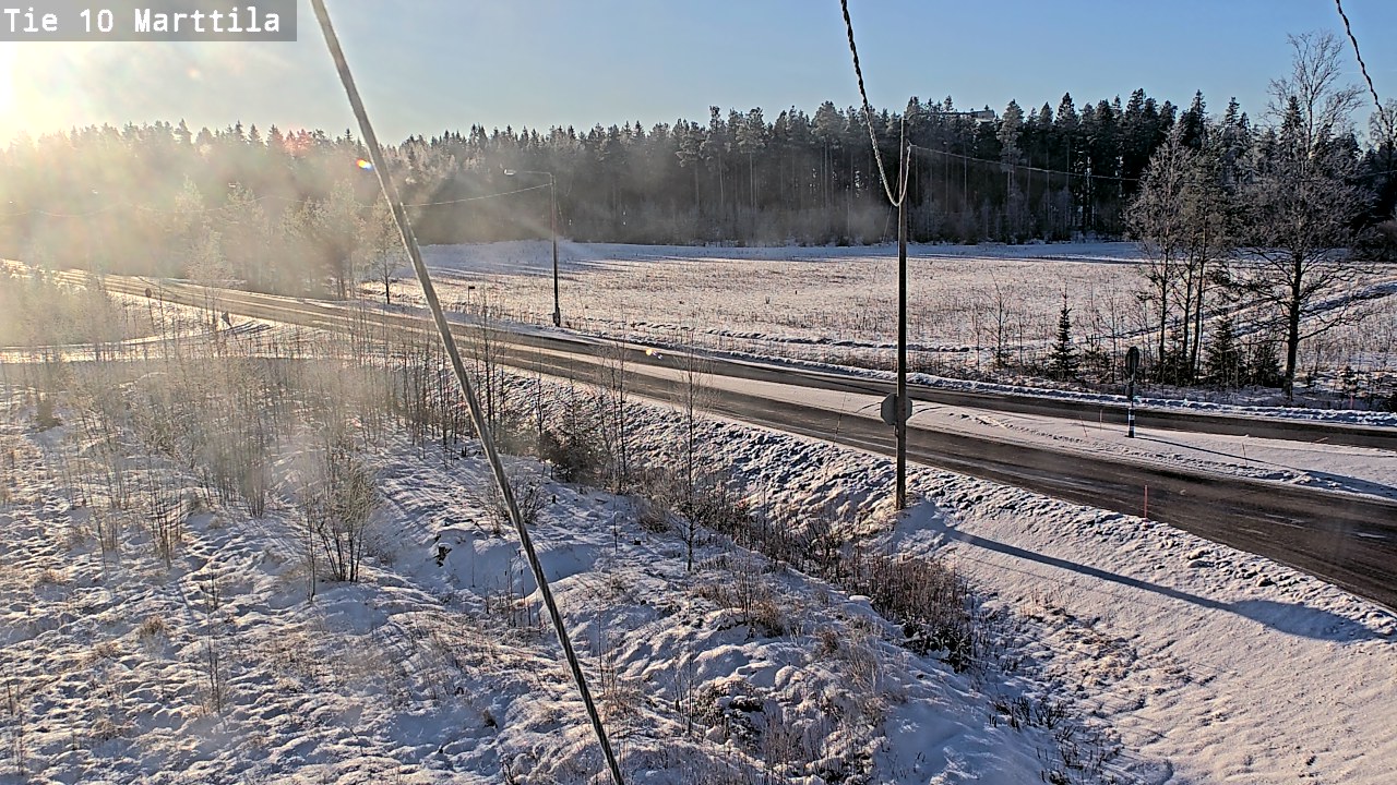Weather Camera Image Väg 10 S:t Mårtens, Marttila, Varsinais-Suomi