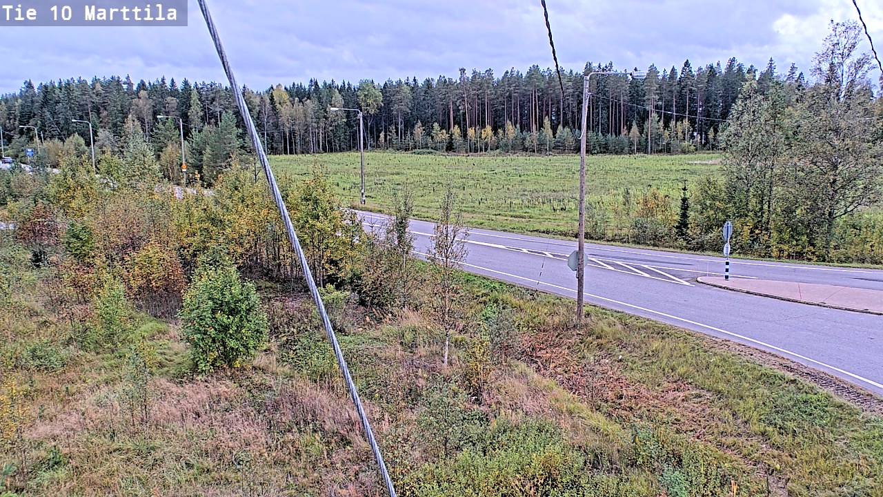 Weather Camera Image Väg 10 S:t Mårtens, Marttila, Varsinais-Suomi