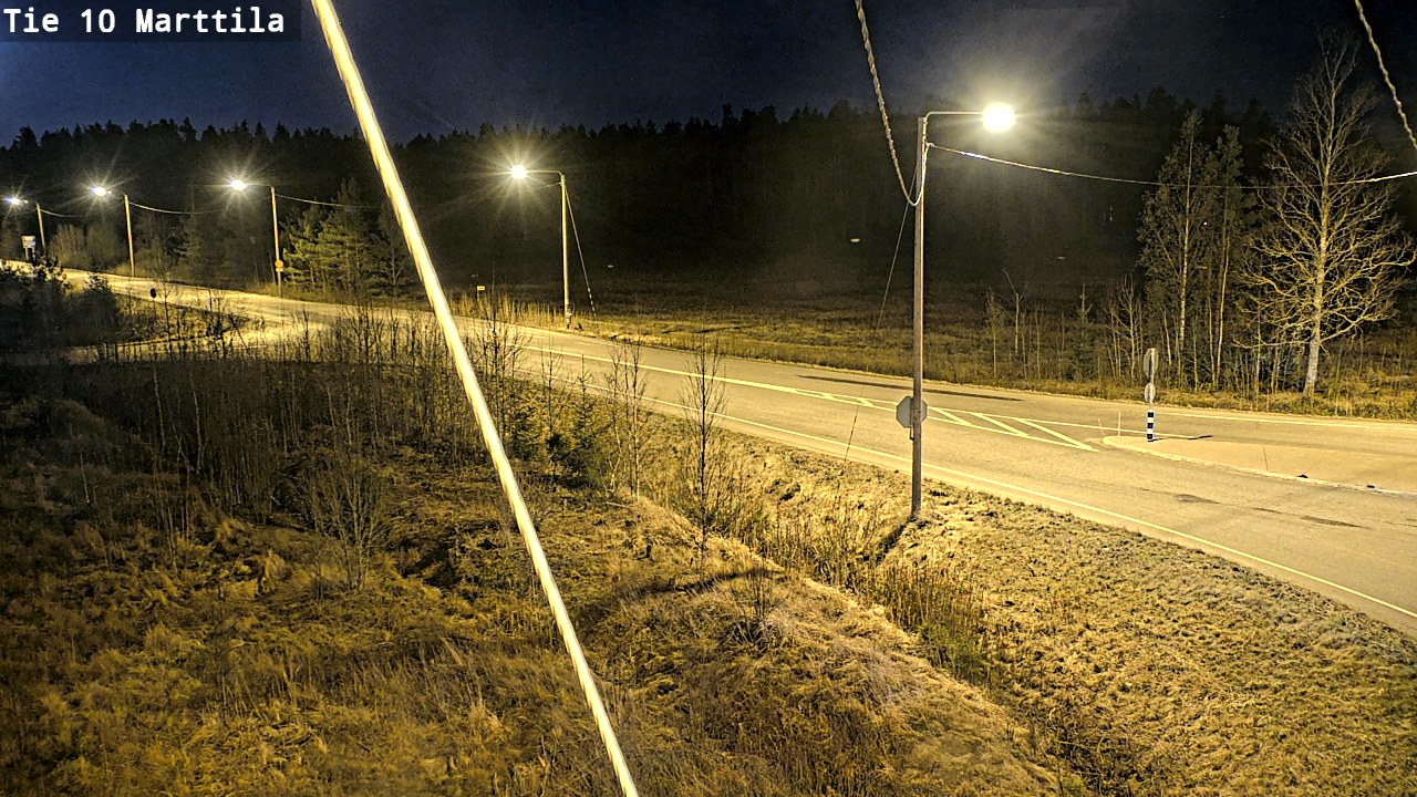Weather Camera Image Väg 10 S:t Mårtens, Marttila, Varsinais-Suomi