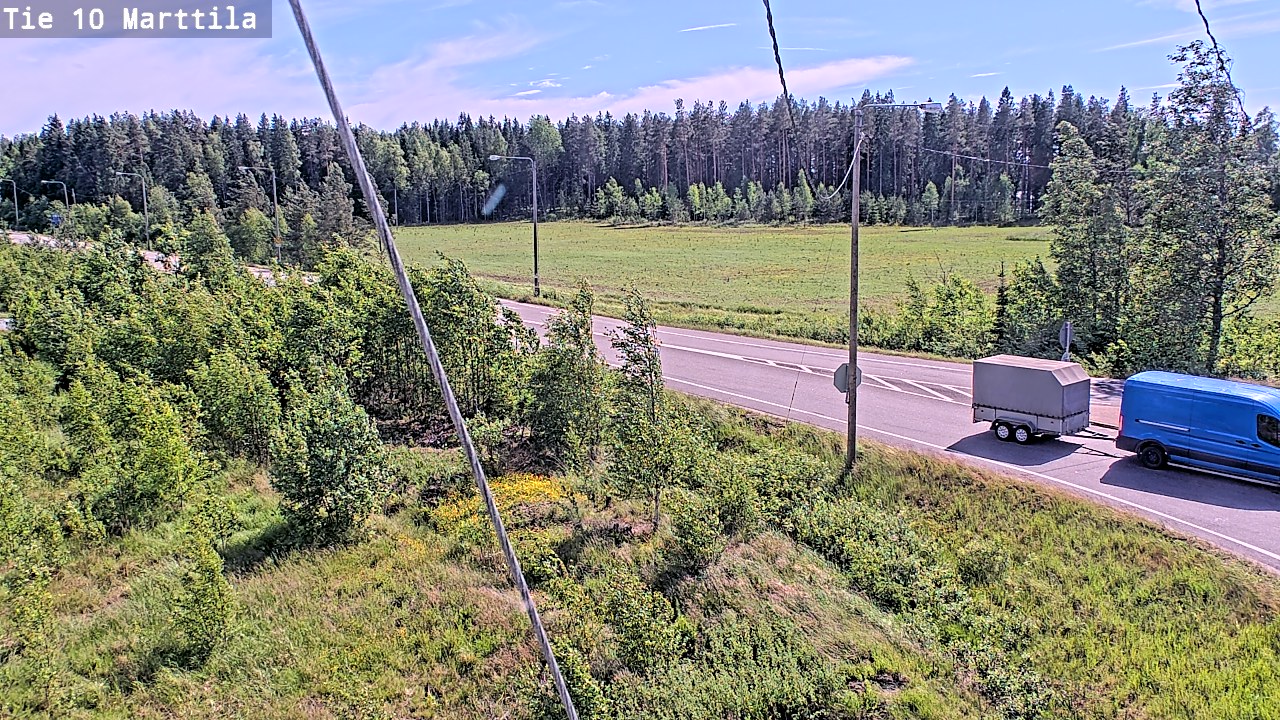 Weather Camera Image Väg 10 S:t Mårtens, Marttila, Varsinais-Suomi