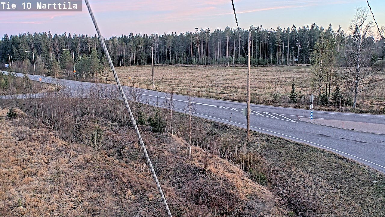 Weather Camera Image Väg 10 S:t Mårtens, Marttila, Varsinais-Suomi