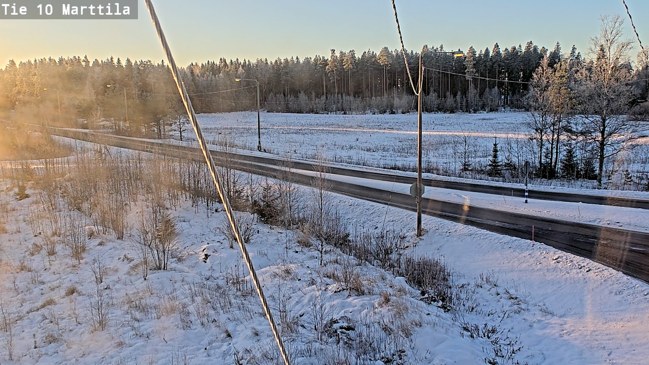 Weather Camera Image Väg 10 S:t Mårtens, Marttila, Varsinais-Suomi