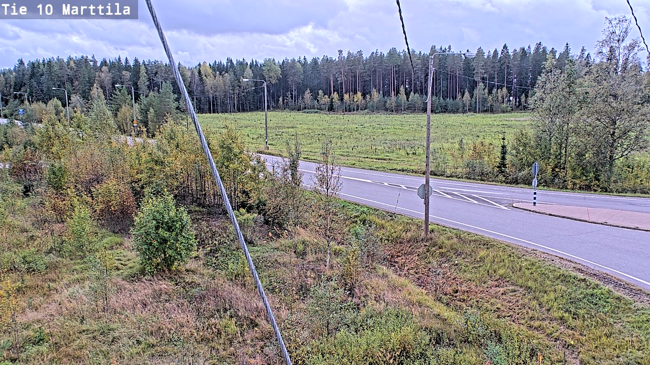 Weather Camera Image Väg 10 S:t Mårtens, Marttila, Varsinais-Suomi
