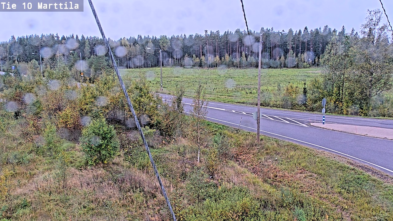 Weather Camera Image Väg 10 S:t Mårtens, Marttila, Varsinais-Suomi