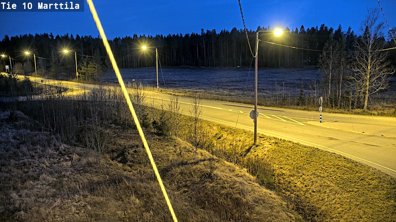 Weather Camera Image Väg 10 S:t Mårtens, Marttila, Varsinais-Suomi