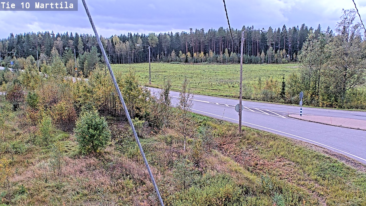Weather Camera Image Väg 10 S:t Mårtens, Marttila, Varsinais-Suomi