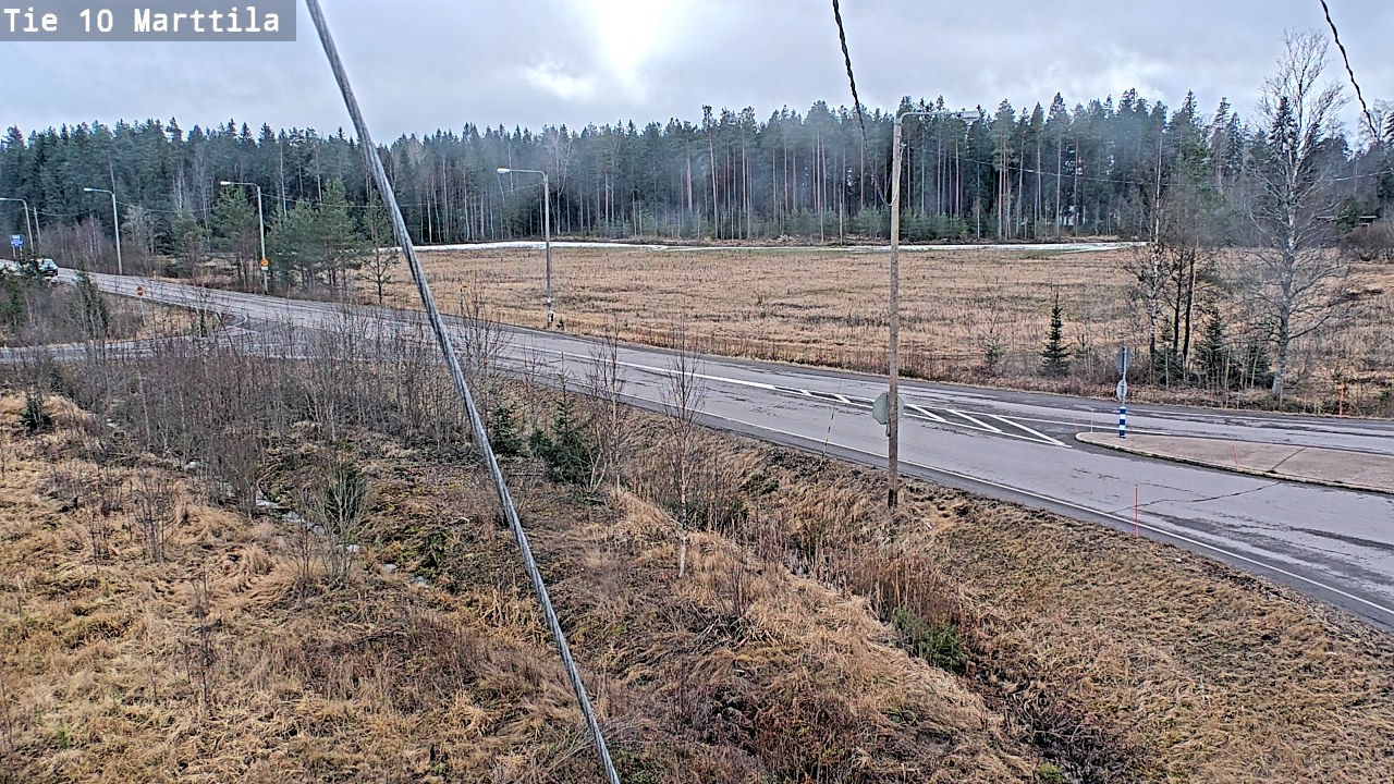 Weather Camera Image Väg 10 S:t Mårtens, Marttila, Varsinais-Suomi