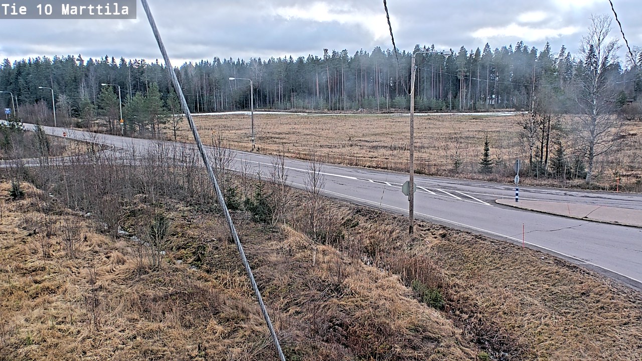 Weather Camera Image Väg 10 S:t Mårtens, Marttila, Varsinais-Suomi