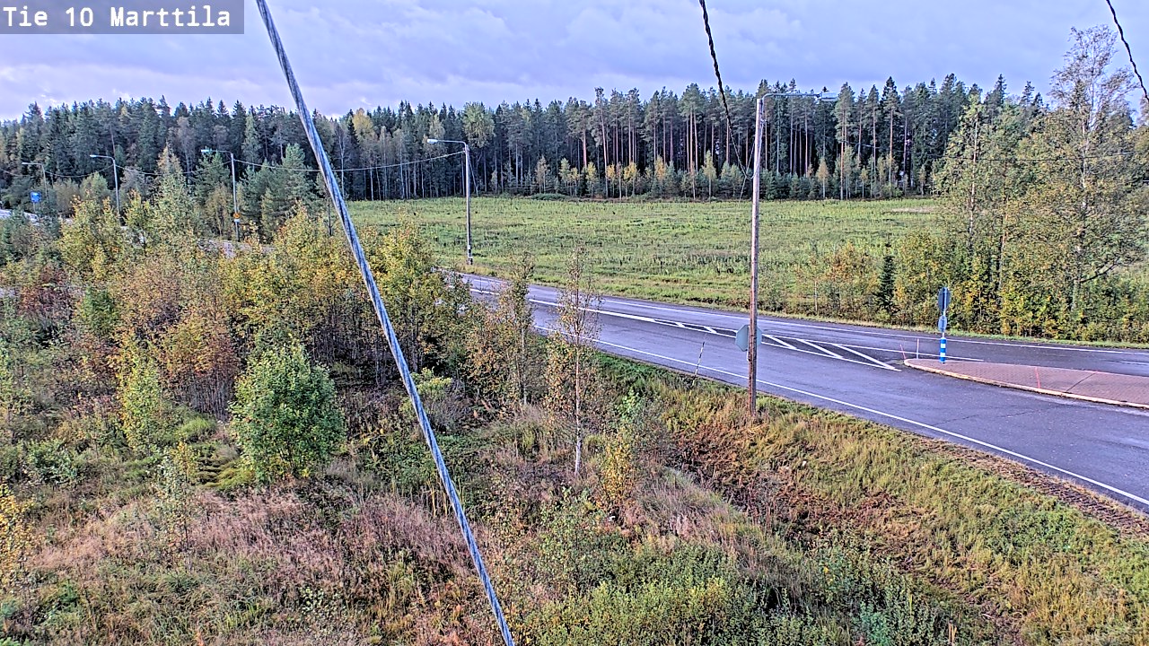 Weather Camera Image Väg 10 S:t Mårtens, Marttila, Varsinais-Suomi