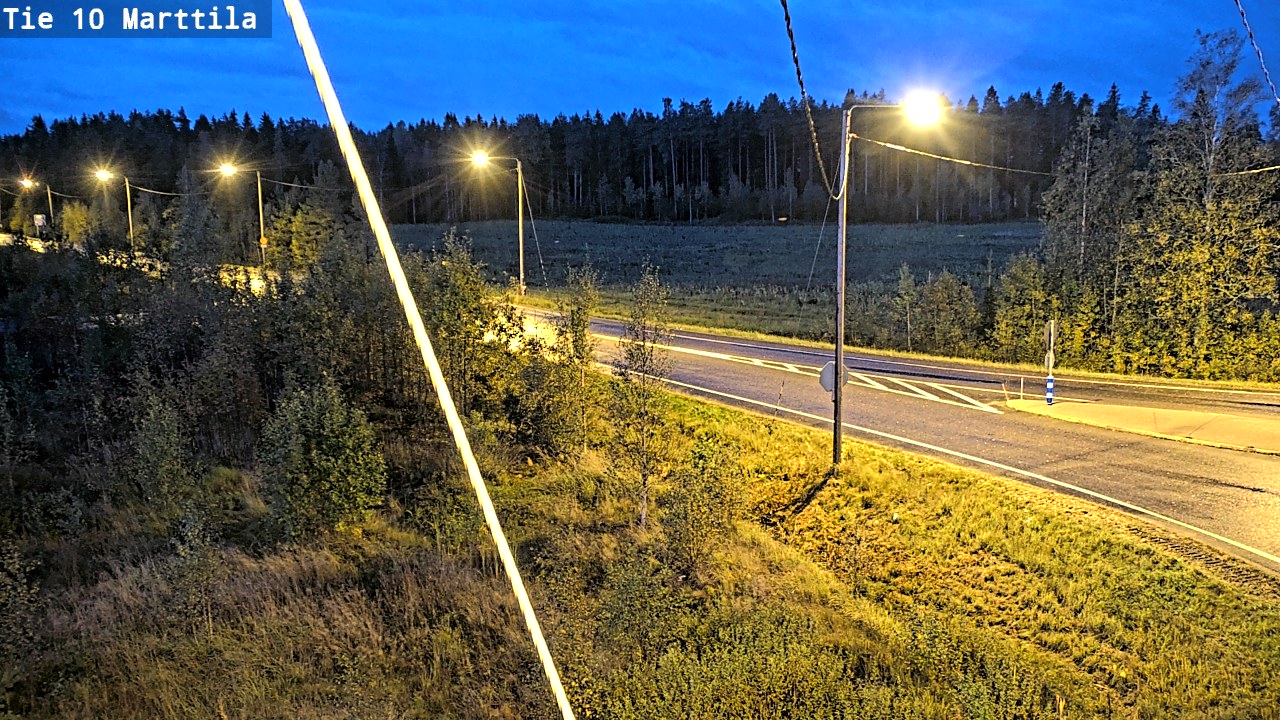 Weather Camera Image Väg 10 S:t Mårtens, Marttila, Varsinais-Suomi