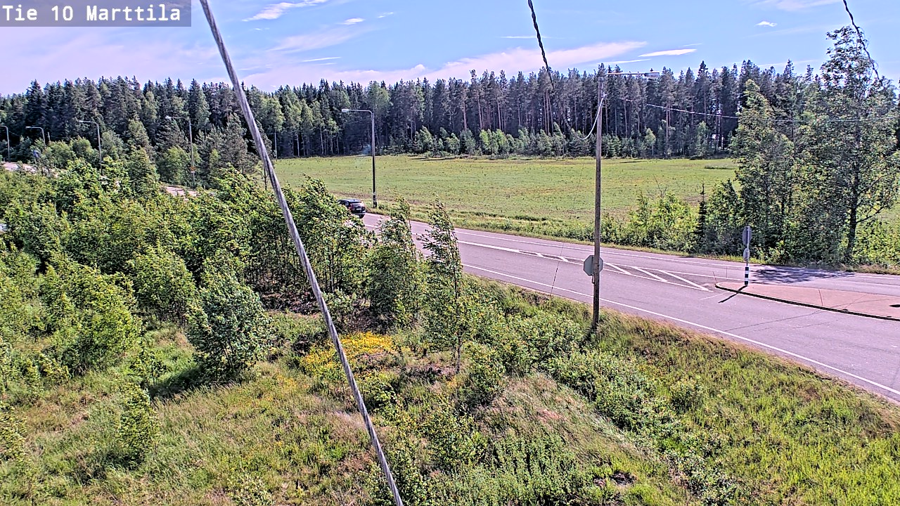 Weather Camera Image Väg 10 S:t Mårtens, Marttila, Varsinais-Suomi