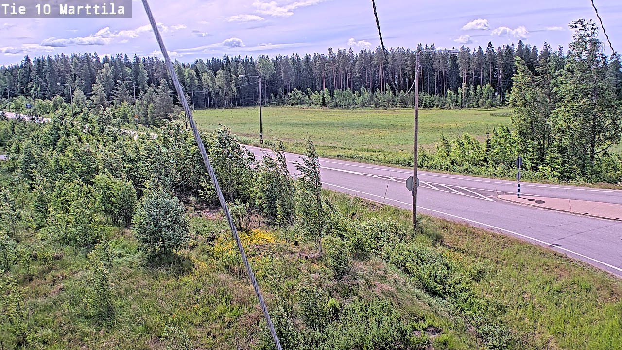 Weather Camera Image Väg 10 S:t Mårtens, Marttila, Varsinais-Suomi