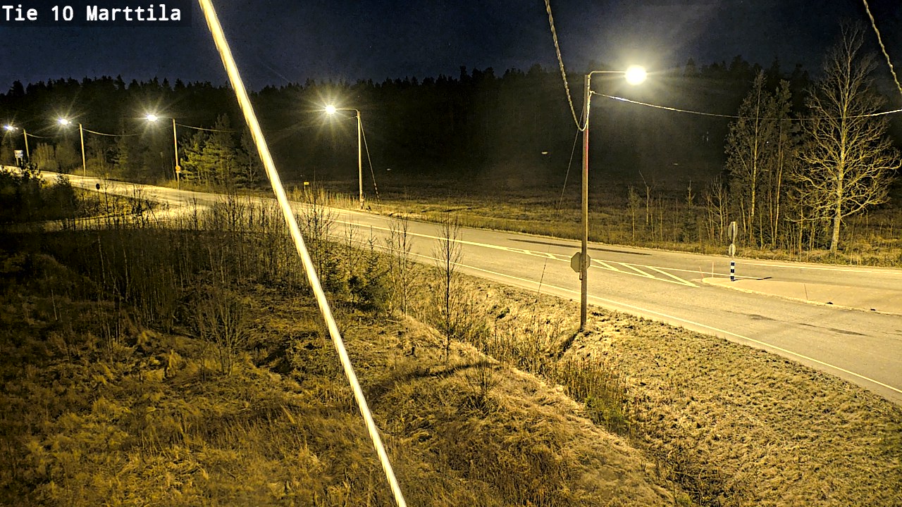 Weather Camera Image Väg 10 S:t Mårtens, Marttila, Varsinais-Suomi