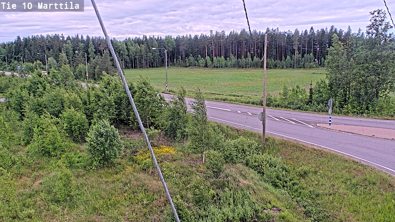 Weather Camera Image Väg 10 S:t Mårtens, Marttila, Varsinais-Suomi