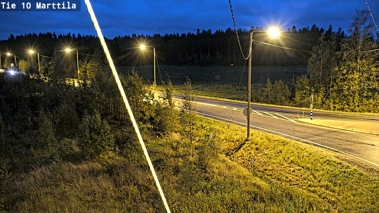 Weather Camera Image Väg 10 S:t Mårtens, Marttila, Varsinais-Suomi