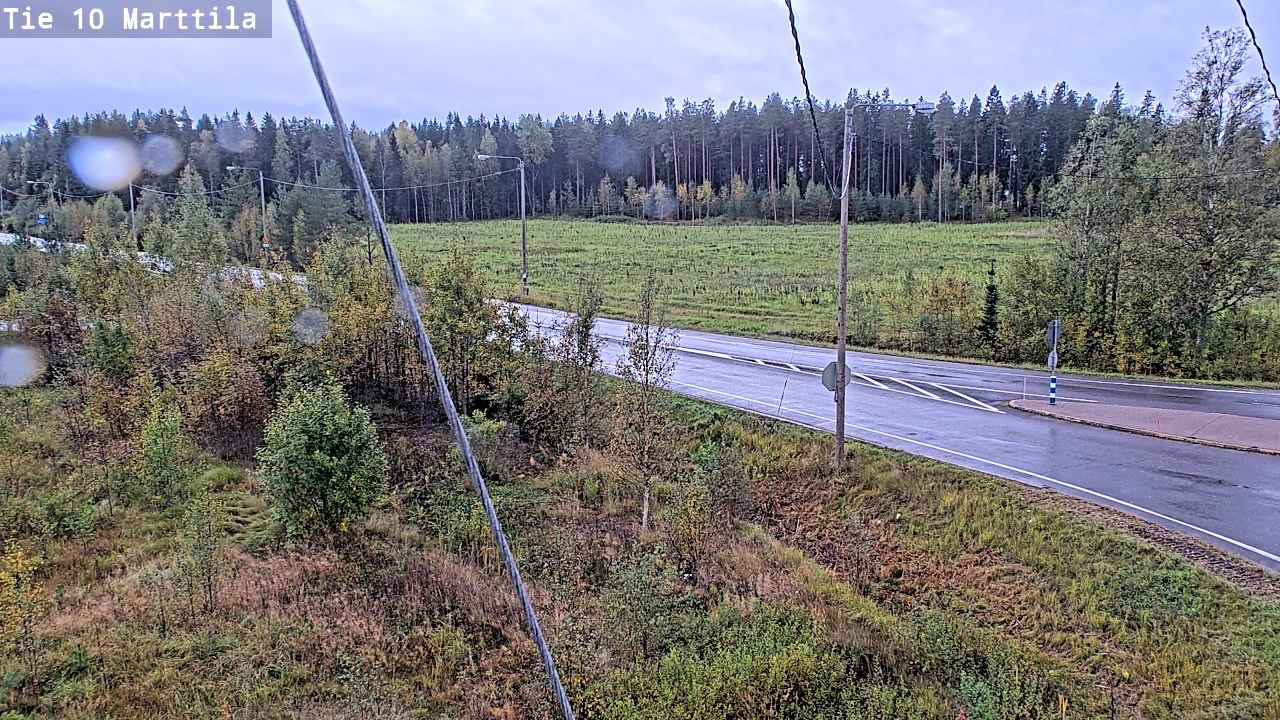 Weather Camera Image Väg 10 S:t Mårtens, Marttila, Varsinais-Suomi